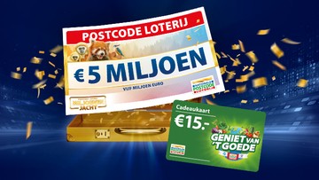 Cheque van 5 MILJOEN en een geniet van het goede cadeaukaart